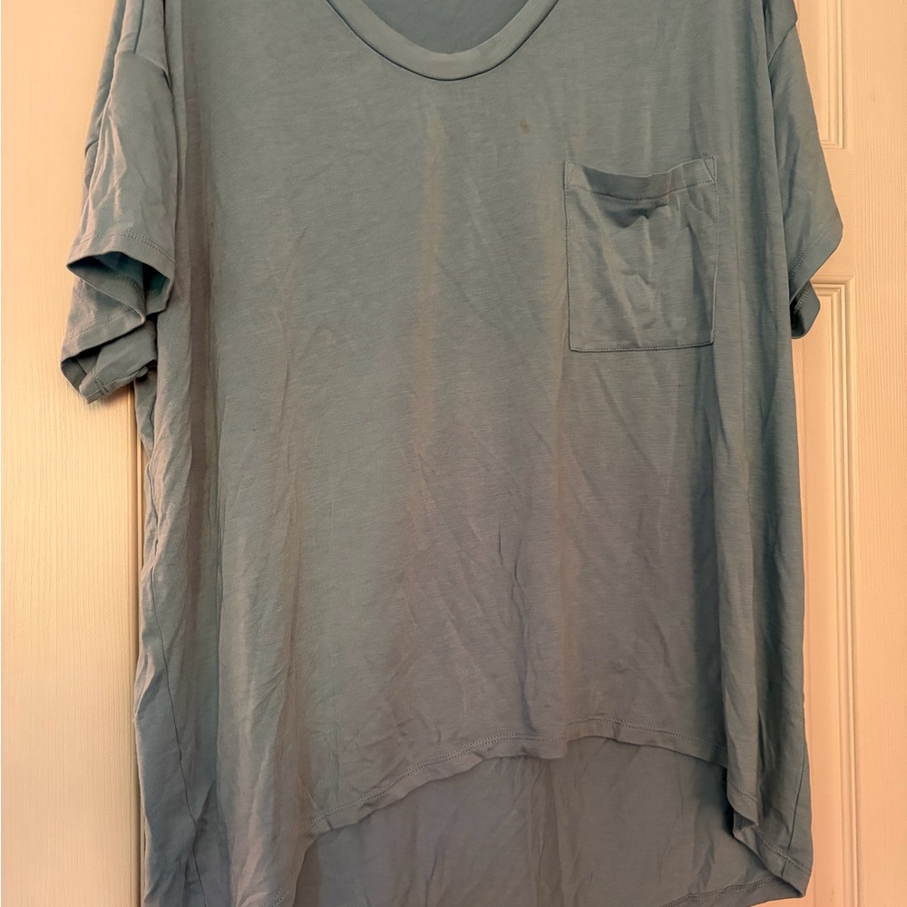 LOFT Light Blue Short Sleeve Tee